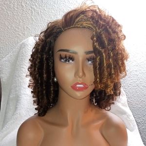 Goldie Locks 🔒| Blonde and Brown Synthetic Half Wig